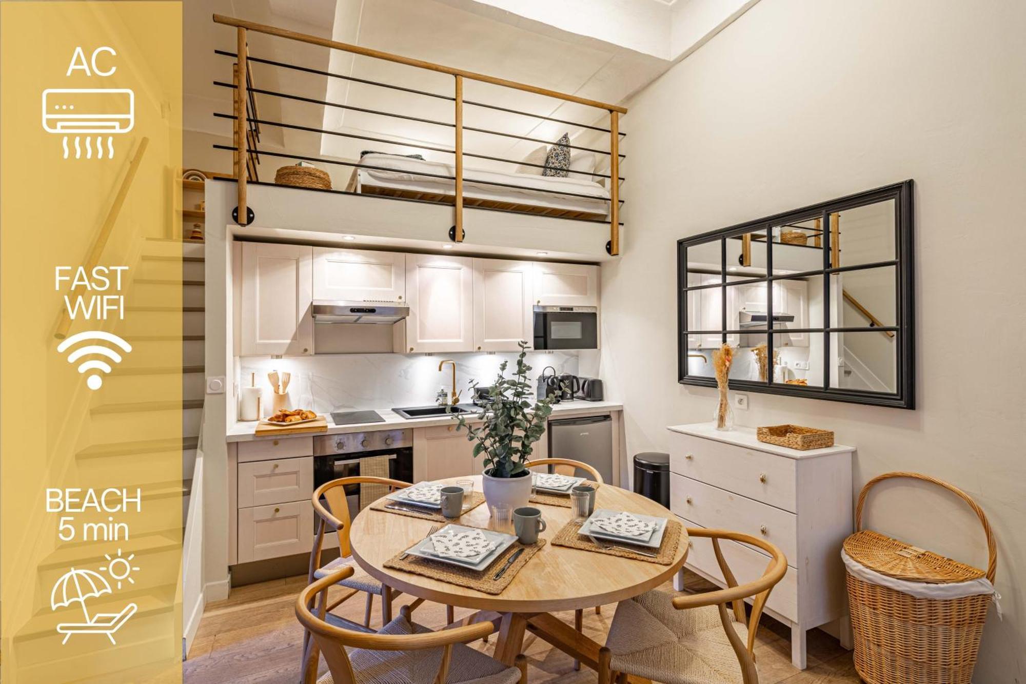 New!Chic Oasis Apt, Heart Of Nice, Family Friendly, Walking To The Beach! Exterior photo